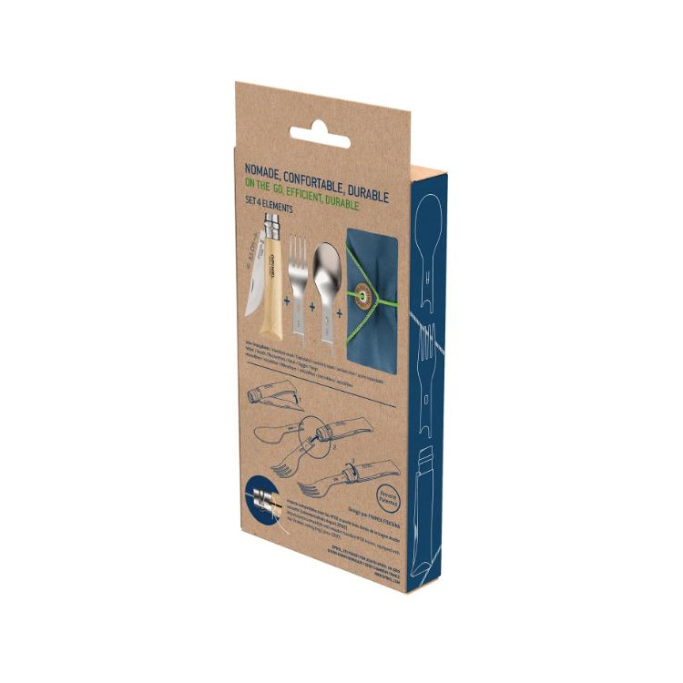 Opinel No 8 Beech Wood Picnic+ Kit - Image 7